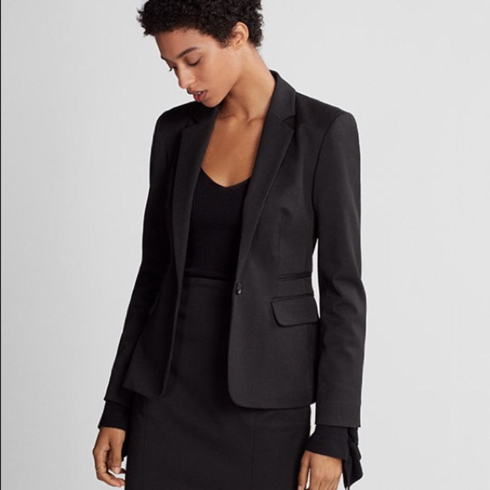 Pinstripe Suit Jacket